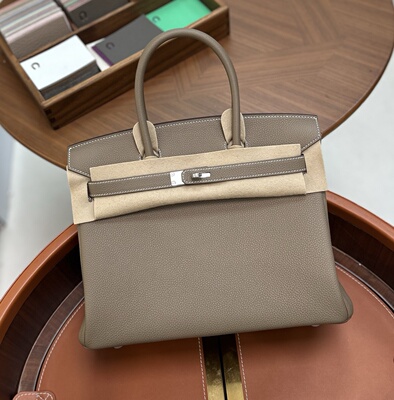 星空级蜡线手工铂金包大号h原厂大象灰德国togo荔枝牛皮bk30金银