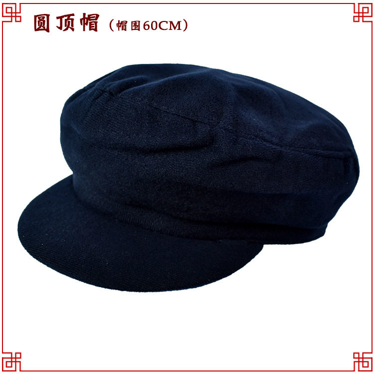 男寿帽鸭舌帽前进帽圆顶帽八角帽工人帽老人寿衣装老衣服殡葬用品
