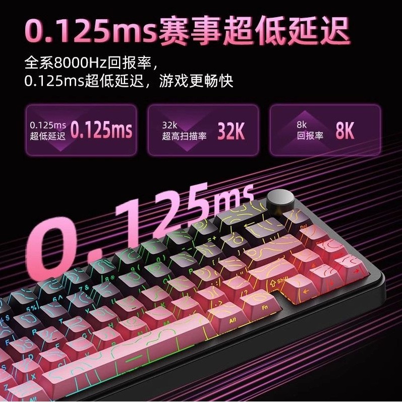 新盟Beat65磁轴机械键盘客制化侧刻等高线铝合金RT电竞游戏机械键