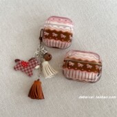 ins韩系条纹波点小马适用airpods4耳机套pro3新款 airpodspro2保护套3代苹果无线蓝牙耳机壳二三代airpods1