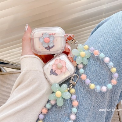 夏日清新花朵airpods3耳机套立体