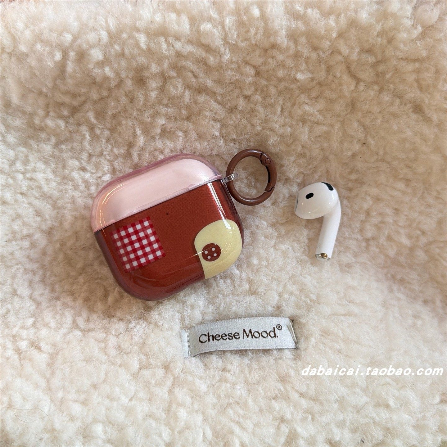 airpodspro3耳机套撞色格纹屋子