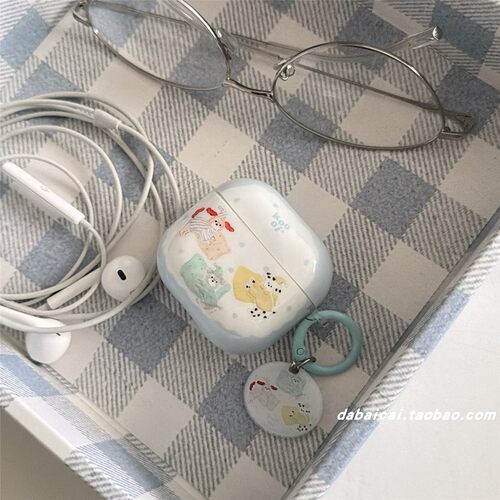 airpodspro3耳机套波点斑点小狗