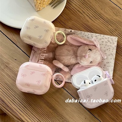 airpods4耳机套ins风韩系蝴蝶结