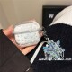 ins白色流沙雪花适用airpods4耳机套pro二代airpodspro2保护套新款 2防摔女秋冬 3代苹果无线蓝牙三代airpods1