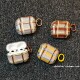 ins韩系撞色涂鸦条纹适用airpods4耳机套pro3新款 2防摔二代 airpodspro2保护套3代苹果无线蓝牙三代airpods1