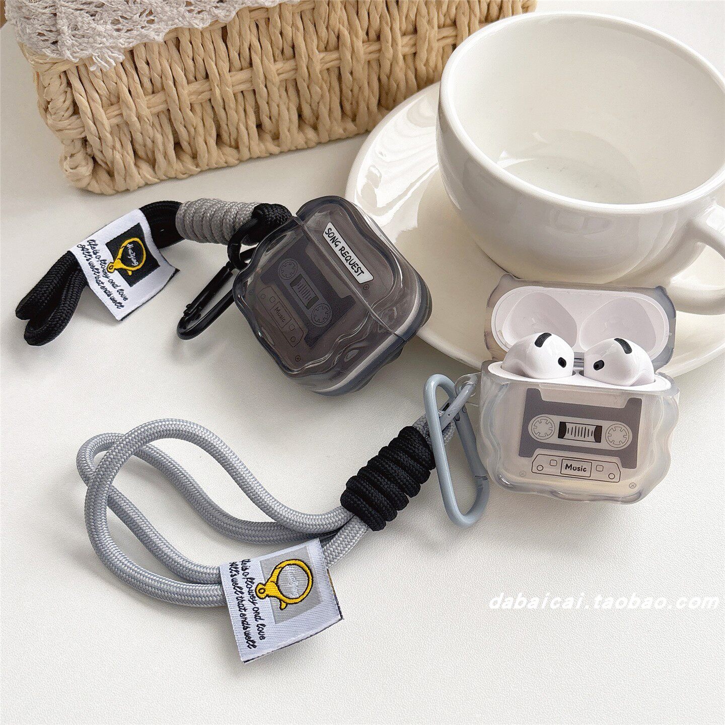 创意个性游戏机手绳适用airpods4耳机套pro3新款airpodspro2保护套3代苹果无线蓝牙耳机壳二三代airpods1/2女