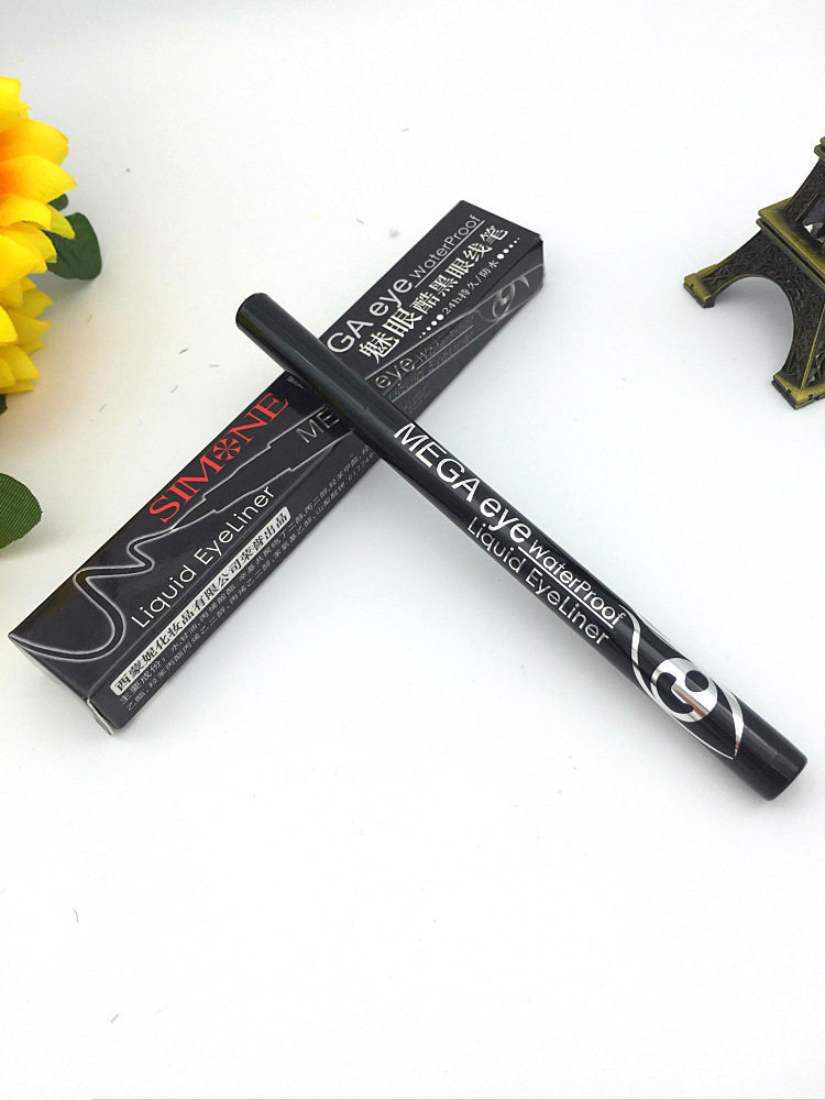 正品西蒙妮魅眼酷黑防水速干6018眼线液笔 淘宝热销水芯眼线