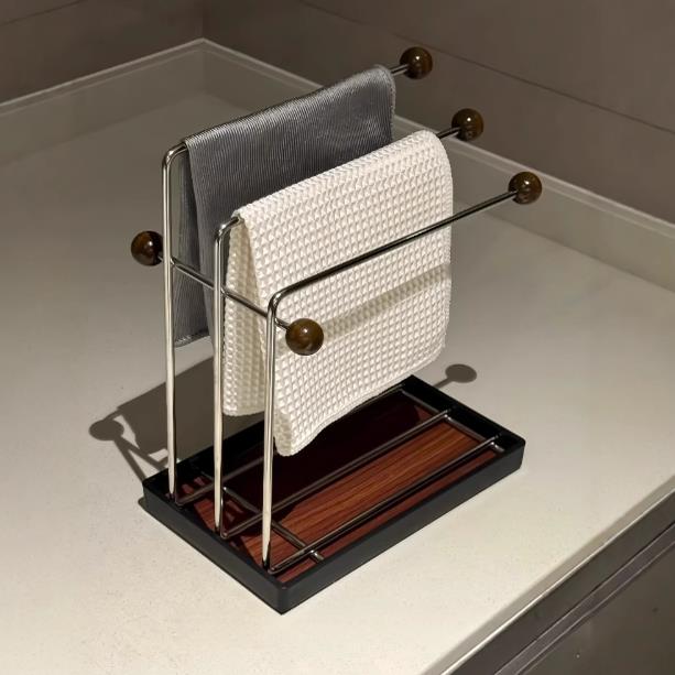 厨房抹布置物架沥水不锈钢收纳架窗台极窄水槽缝隙毛巾洗碗布海绵