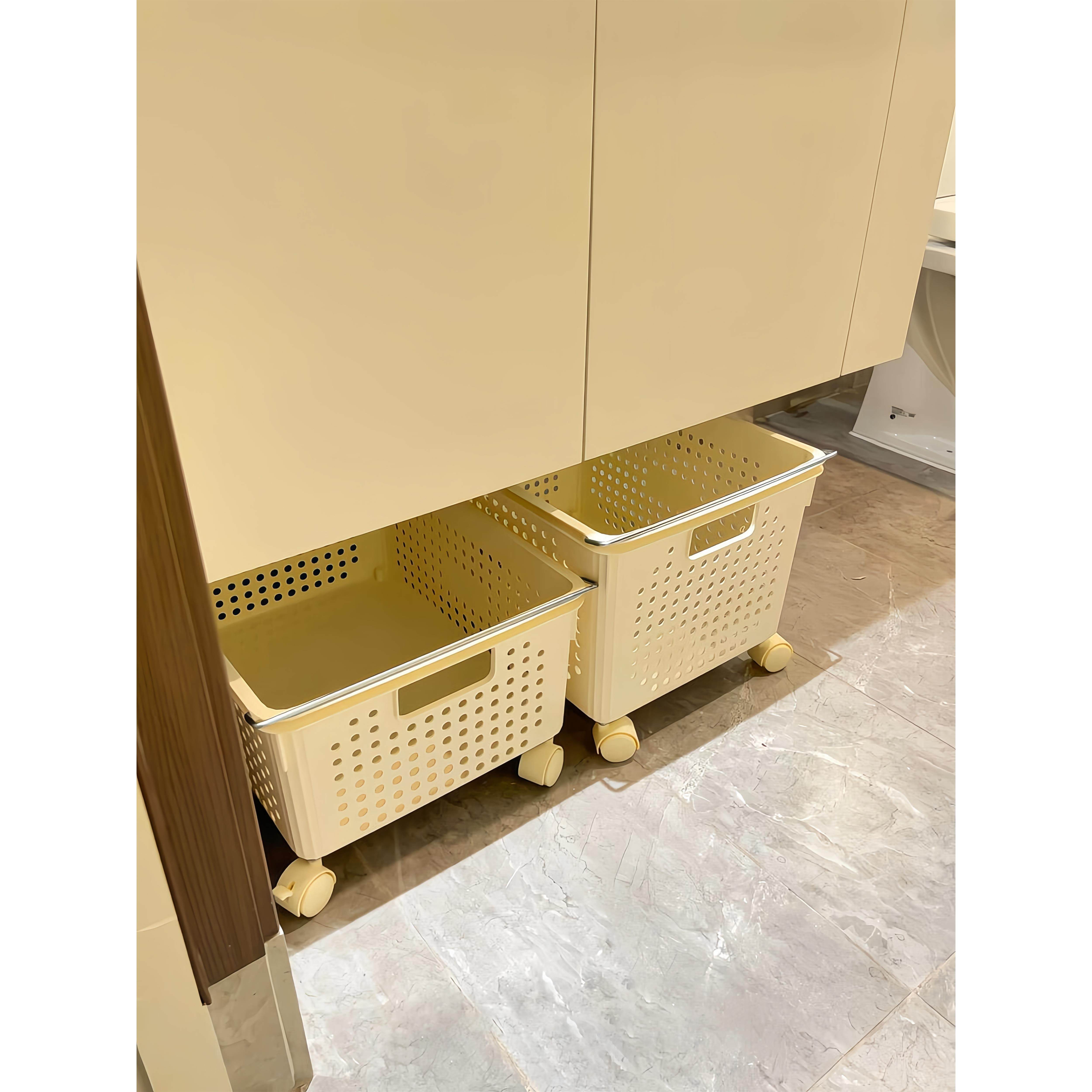 收纳篮零食脏衣服收纳筐玩具浴室柜下家用杂物脏衣篮整理筐大号