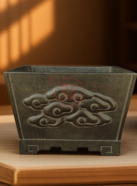 中式古典青石材质手工雕刻香炉