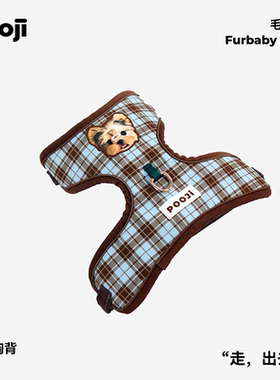 POOJI宠物定制胸背牵引绳背心式遛狗项圈狗绳猫咪狗狗来图DIY礼物