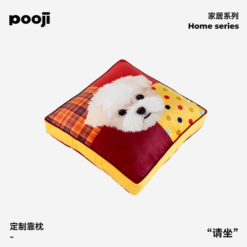 POOJI宠物定制靠垫来图DIY礼物