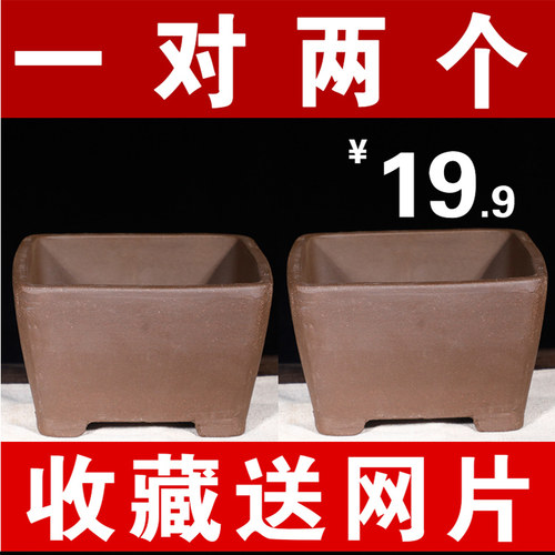 紫砂四方花盆特大号六角种树花盆