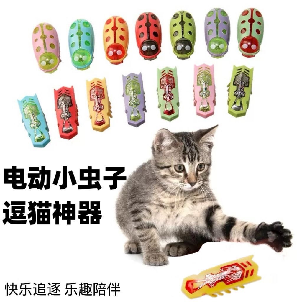 猫玩具电动小虫子纳米虫瓢虫自动逗猫自嗨解闷神器玩具可换电池,宠物/宠物食品及用品,逗猫棒,淘宝优惠券,粉丝福利购,淘宝优惠卷