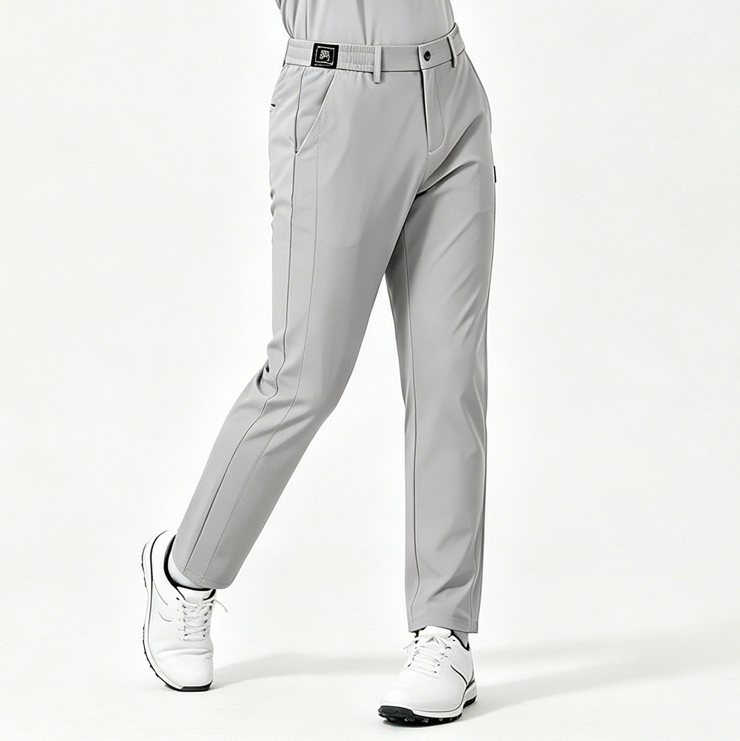 冰丝松紧腰弹力高尔夫裤子男直筒修身免烫golf服装男运动夏季长裤