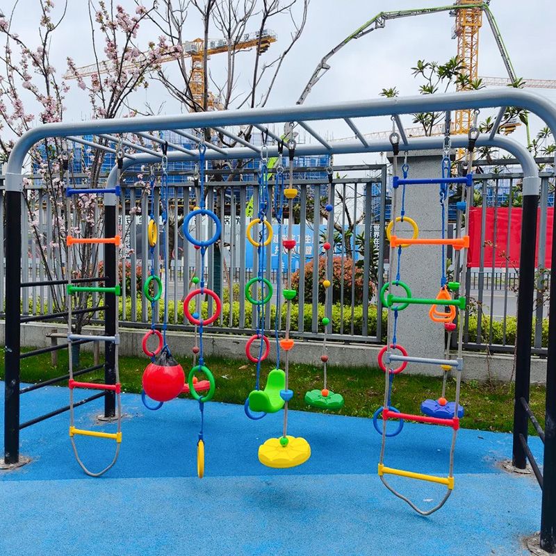 幼儿园户外活动体能秋千架攀爬架体适能训练器材儿童悬吊爬绳绳梯