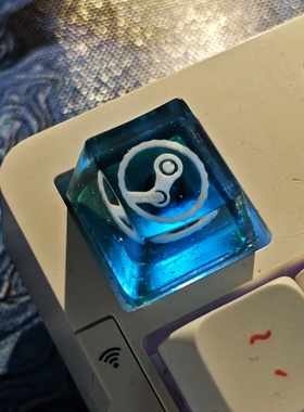 steam游戏蒸汽平台主题透光个性客制化机械键盘树脂键帽周边礼品