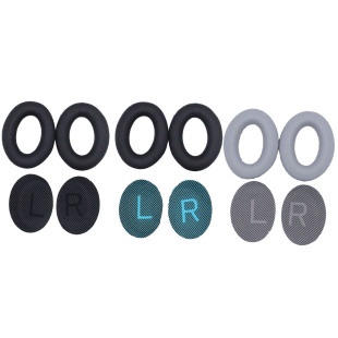 海绵套 适用于博士QC35 QC35ll耳机套 QC35二代 适用QC35耳罩耳圈软绵耳垫耳机皮套软棉耳夹 qc25蛋白皮耳套