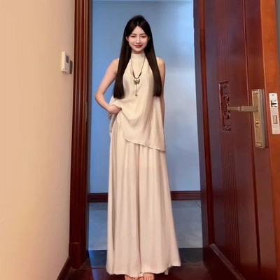 新中式国风无袖连衣裙子女夏季