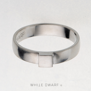 DWARF白矮星小方戒指925银极简立体几何独立设计原创首饰女 WHITE