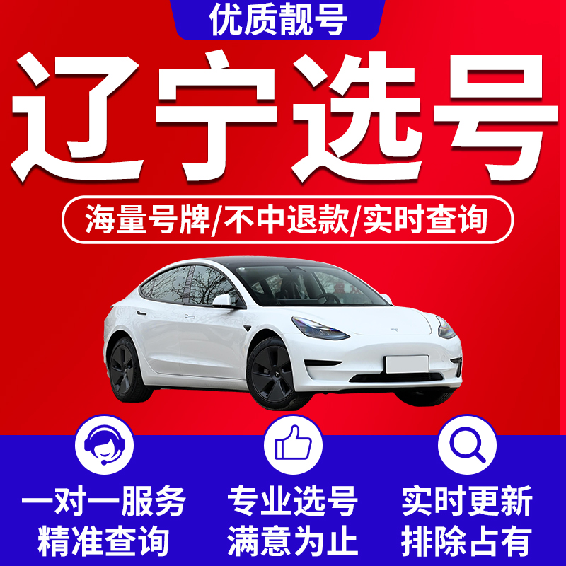 辽阳丹东葫芦岛铁岭阜新大连沈阳市自编车牌选号号码库新能源汽车