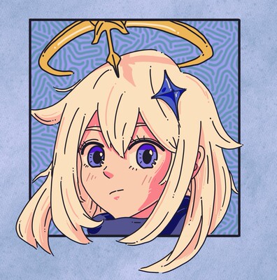 约稿原创Q版二次元简笔画情侣头像设计线真人照片转卡通插画定制