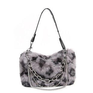 end high bag豹纹女高级感链条包 chain print Leopard women