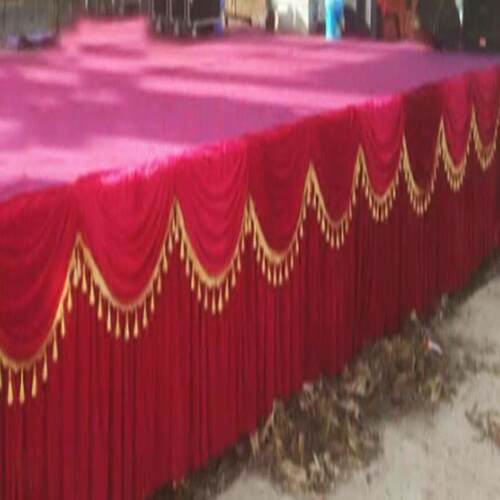 婚庆金丝绒舞台裙T台围裙酒店活动会议围布桌幔舞台车围布戏台裙