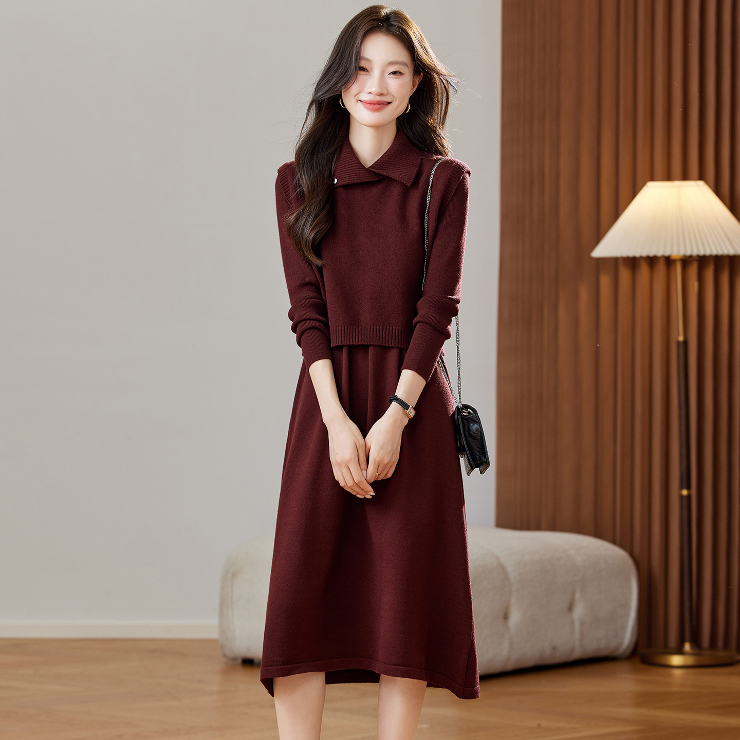 套装裙两件套气质韩版高级感冬季连衣裙2025新款今年流行爆款女装