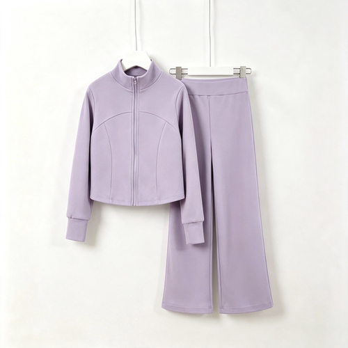 女童秋季套装新款德绒舞蹈服外搭运动女瑜伽儿童考级练功服少儿