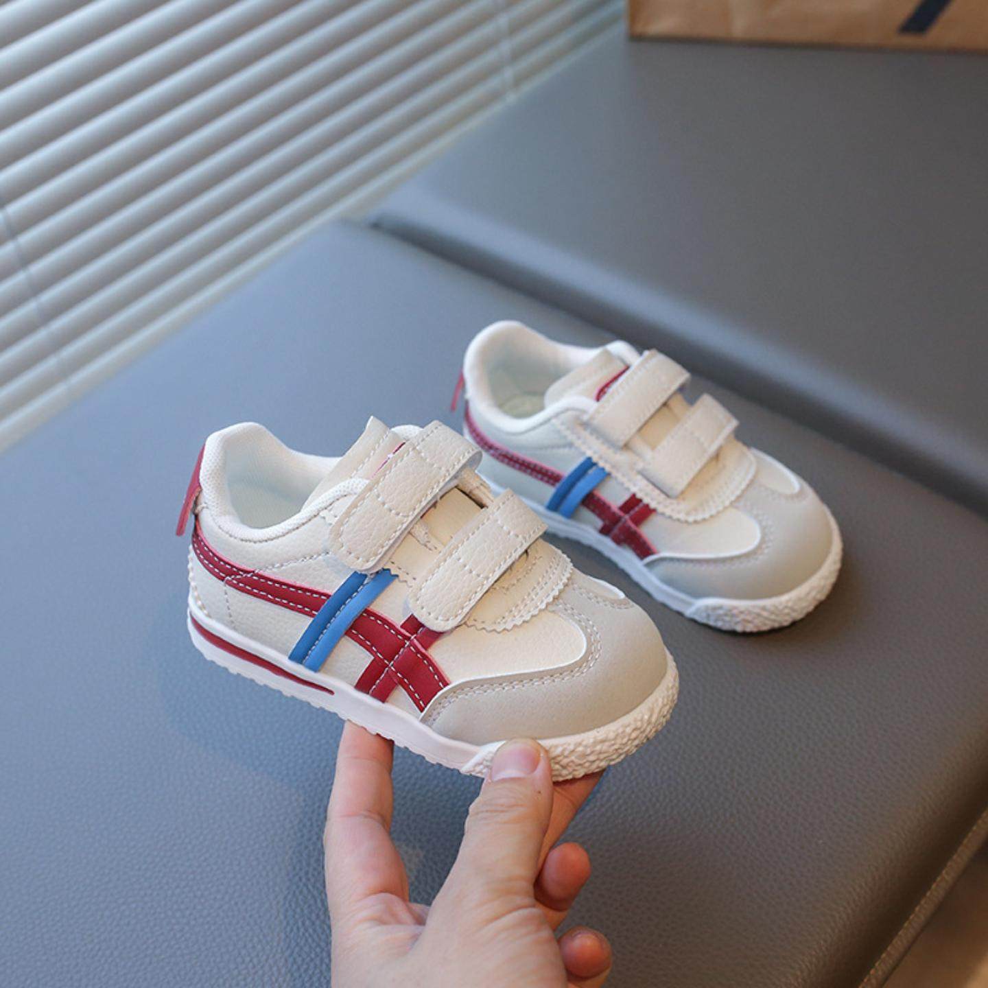 儿童运动鞋女童魔术贴小白鞋春秋百搭休闲板鞋条纹休闲板鞋条纹,童鞋/婴儿鞋/亲子鞋,儿童汉服鞋,淘宝优惠券,粉丝福利购,淘宝优惠卷