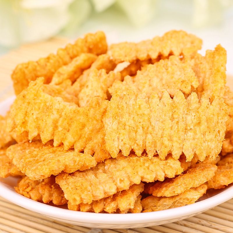 天津狗牙锅巴比萨卷袋装整箱10/90袋零食膨化食品8090后怀旧