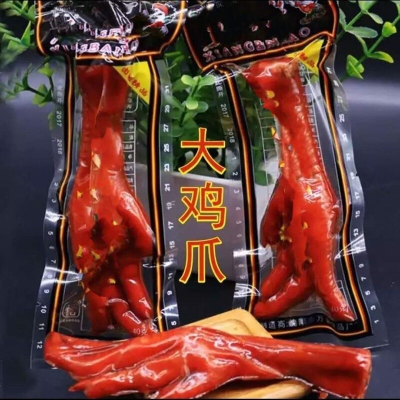 香酥鸡爪卤味凤爪宿舍休闲网红小零食真空单只包装(30克左右)