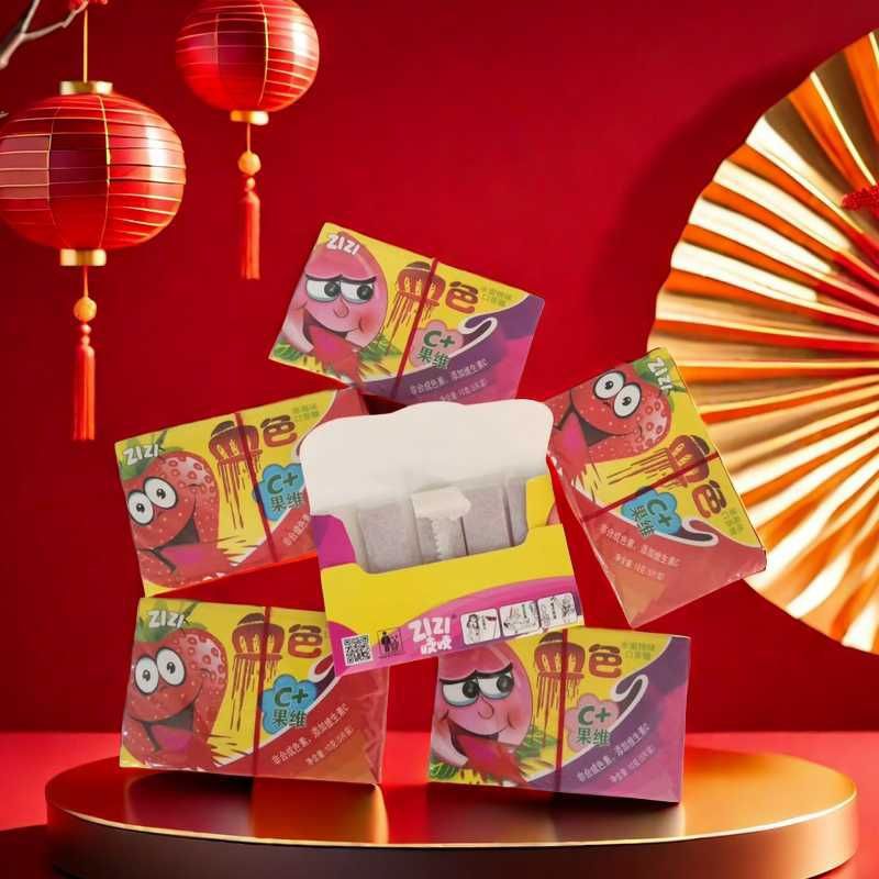 血色口香糖漂亮血色泡泡糖糖果创意恶搞童年道具网红回忆血糖零食