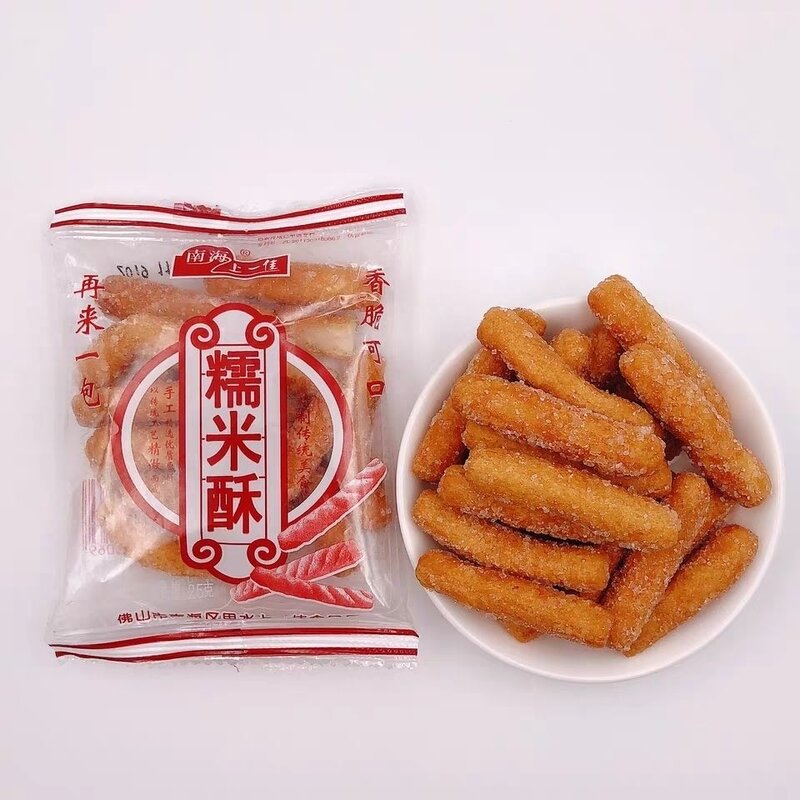 上一佳糥米酥小吃葱花兰花根麻花油索味糯米酥条江米条老式油支