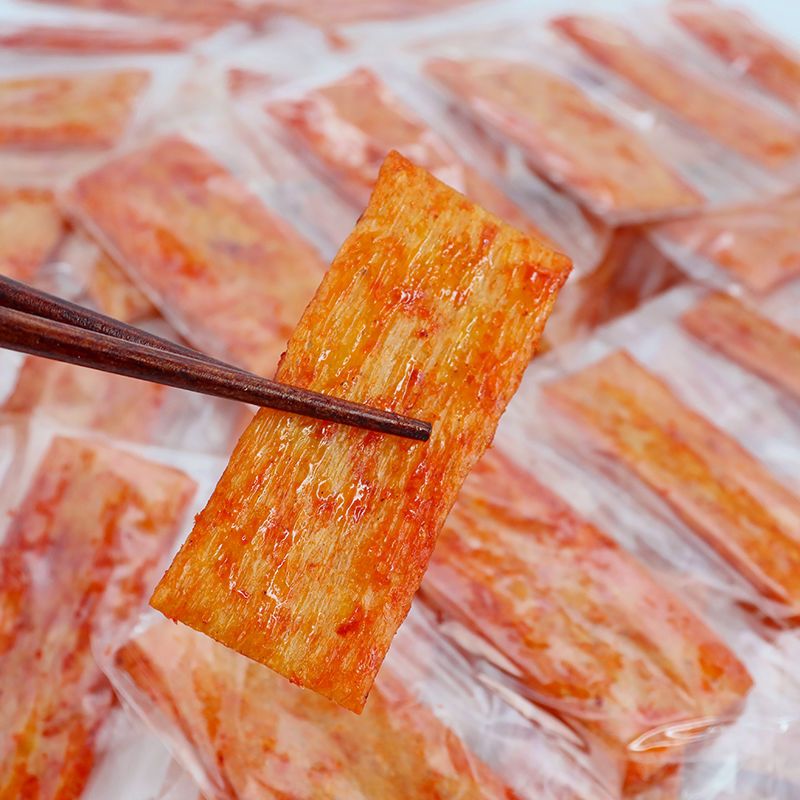 怀旧零食巴西烤肉味豆制品60片独立包装辣条小包装8090微辣片零食