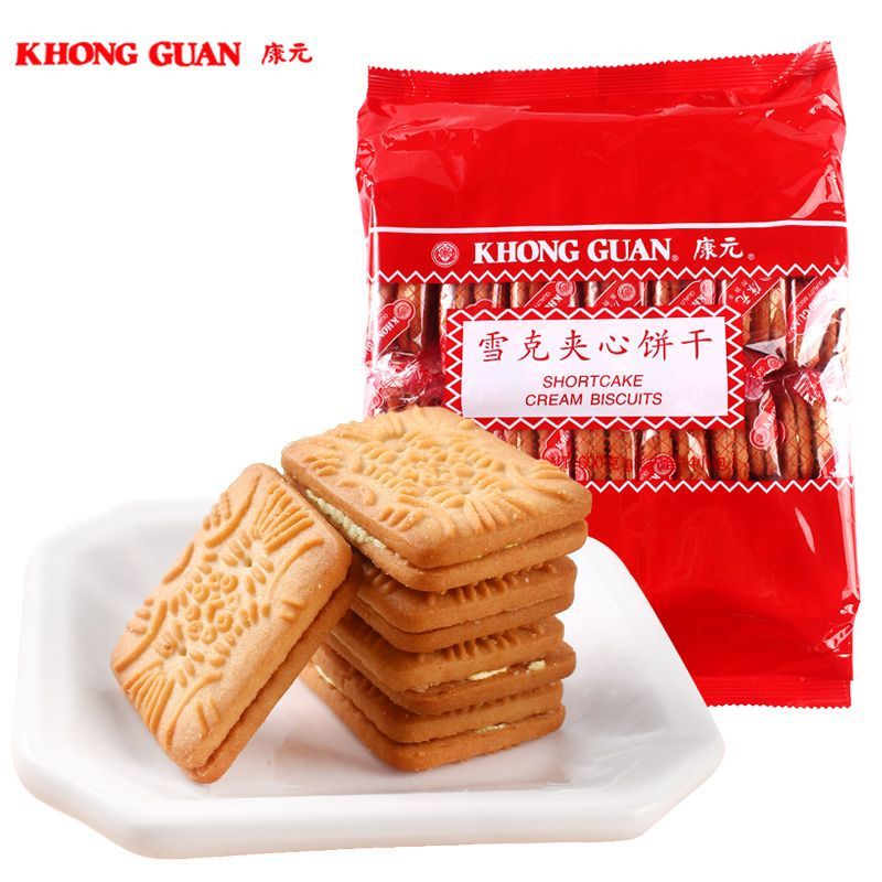 康元雪克夹心饼干600g早餐饼干酥脆老式饼干