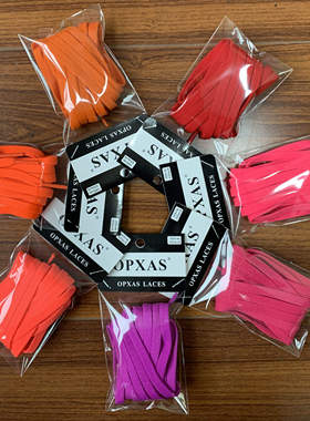 AJ1 AF1板鞋8mm扁鞋带 0S原装正品红色橙黄橙红玫红荧光粉玫紫色