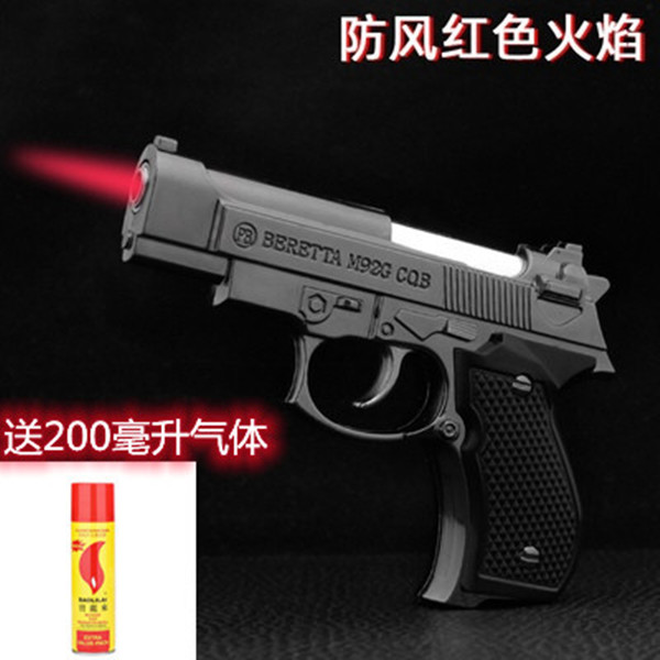 充气防风打火机创意金属搞怪图片
