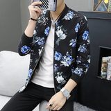 2023春秋新款男士花色夹克衫修身青年外套潮309-312P60，男装夹克，星座1507