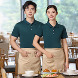 夏季新品青年翻领短袖t恤polo衫服务员工装上衣S2316p18，男装Polo衫，星座1507