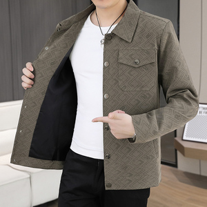 春季主推新款翻领夹克男士时尚休闲青年外套潮JK323p90图片