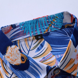 20秋季上新男式时尚休闲印花加肥加大码长袖花衬衣镂空图C120p35，男装衬衫，星座1507