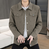 春季主推新款翻领夹克男士时尚休闲青年外套潮JK323p90，男装夹克，星座1507