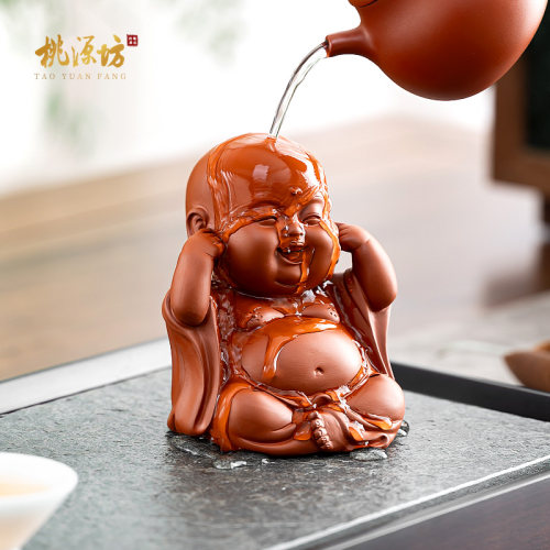 三不小和尚紫砂茶宠精品可养摆件