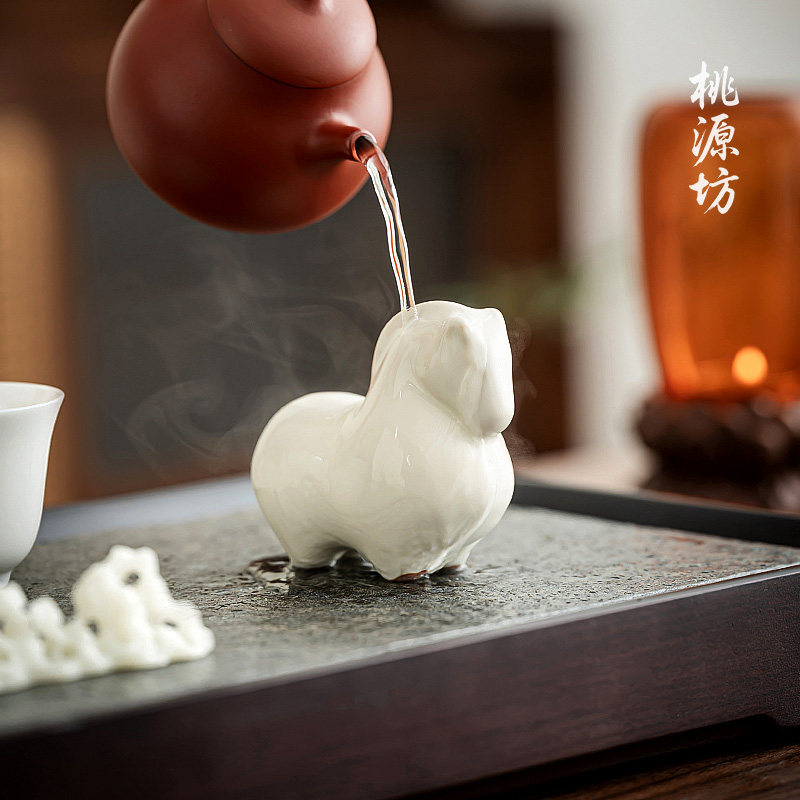 唐马开片汝窑茶宠小摆件精品可养迷你茶玩2026马年本命年茶具礼盒,餐饮具,茶宠摆件,淘宝优惠券,粉丝福利购,淘宝优惠卷