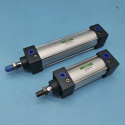 亚德客型SCJ标准气缸SC63X25/50/75/100/125/150/200/250/300-S