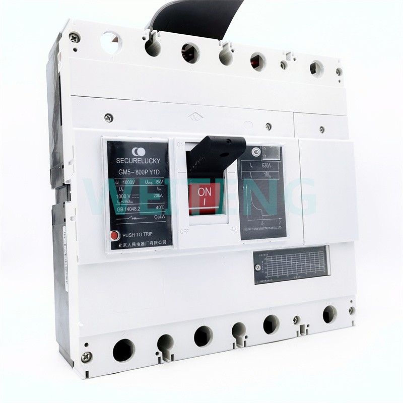 SECURELUCKY固安祥 GM5-800P Y1D 光伏断路器630A四极4P DC1000V