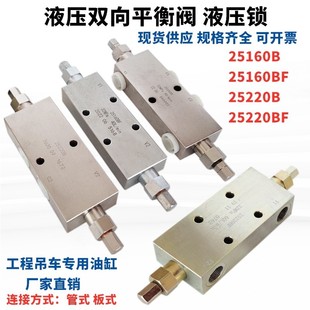 25330A BF工程吊车液压锁油缸止阀 25220 液压双向平衡阀25160B